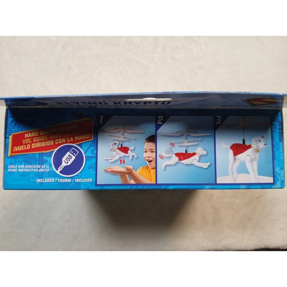 DC Superman Flying Krypto Hand Guided Flight Toy Spin Master Dog Figure New‎
